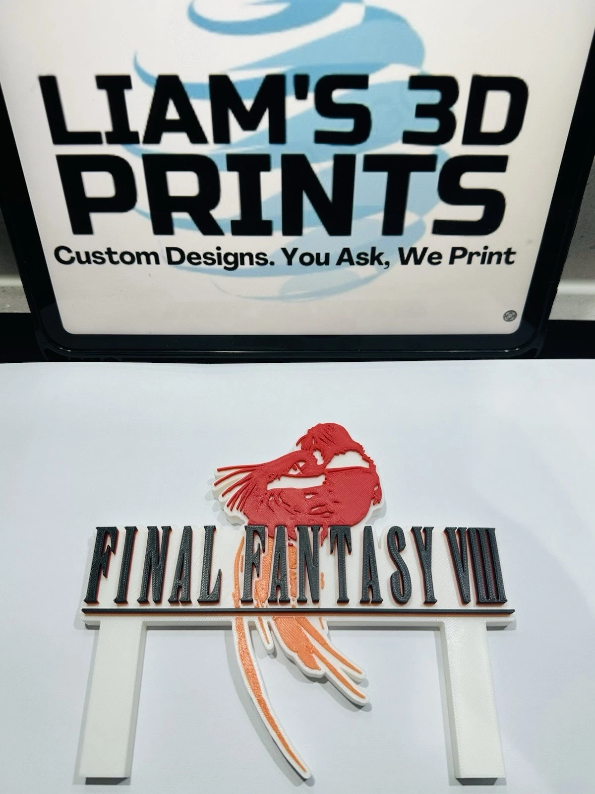 Decorative Final Fantasy VIII Game Standing Room Sign Display Logo Gaming