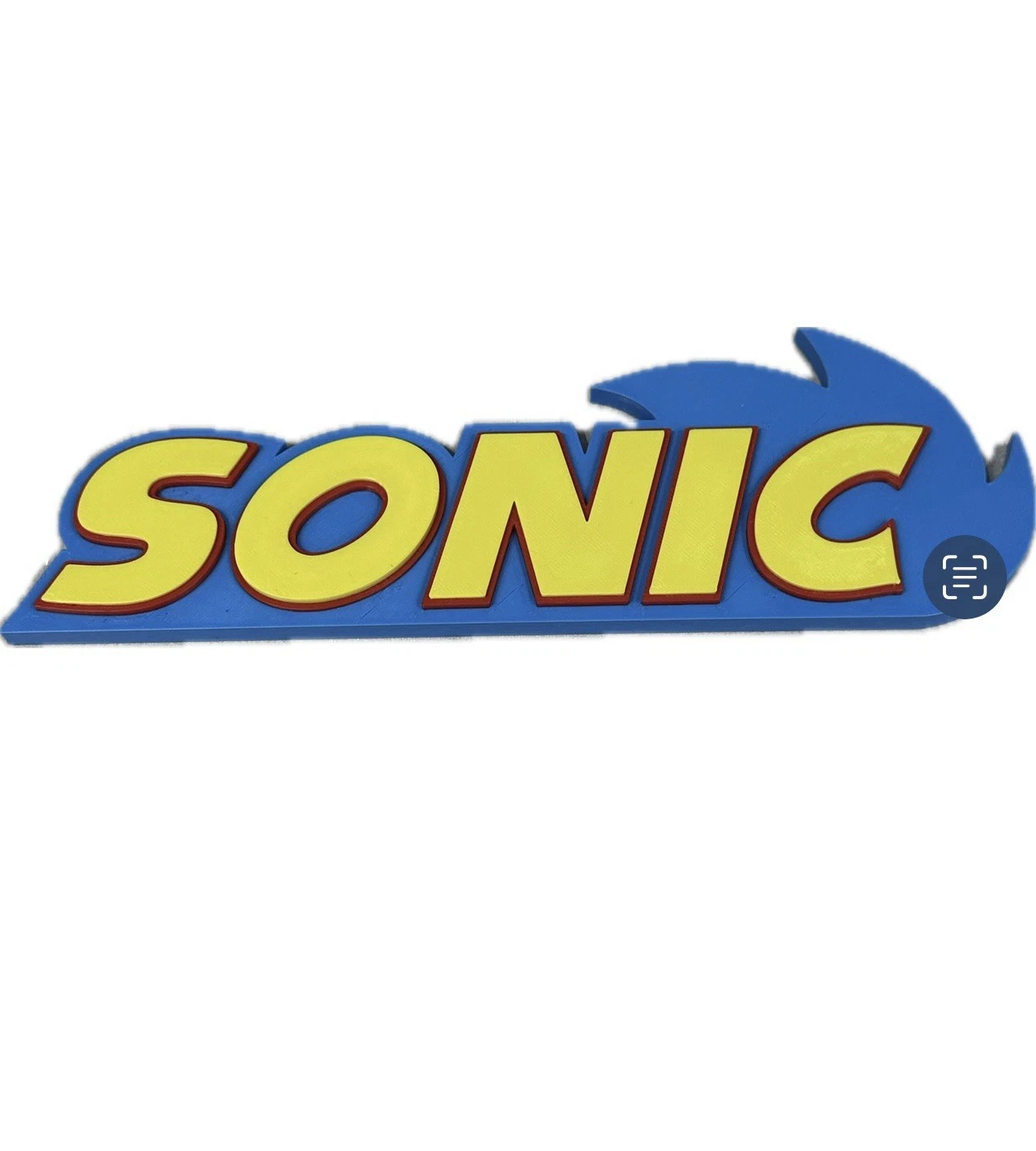 Decorative Sonic The Hedgehog TV film Game logo Sign Display 22 Cm X 7.5 Cm