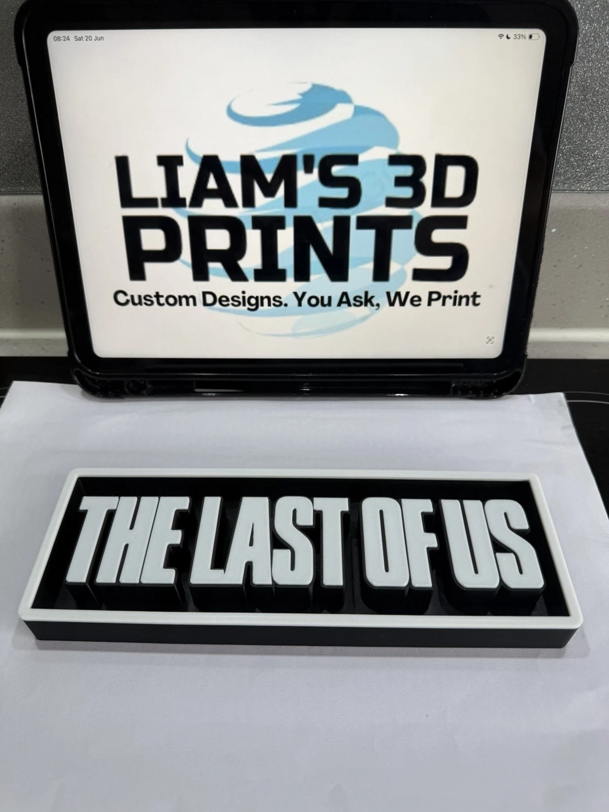 Decorative The Last Of Us Game Logo Sign Display Cinema s 17.5cm Large 22cm