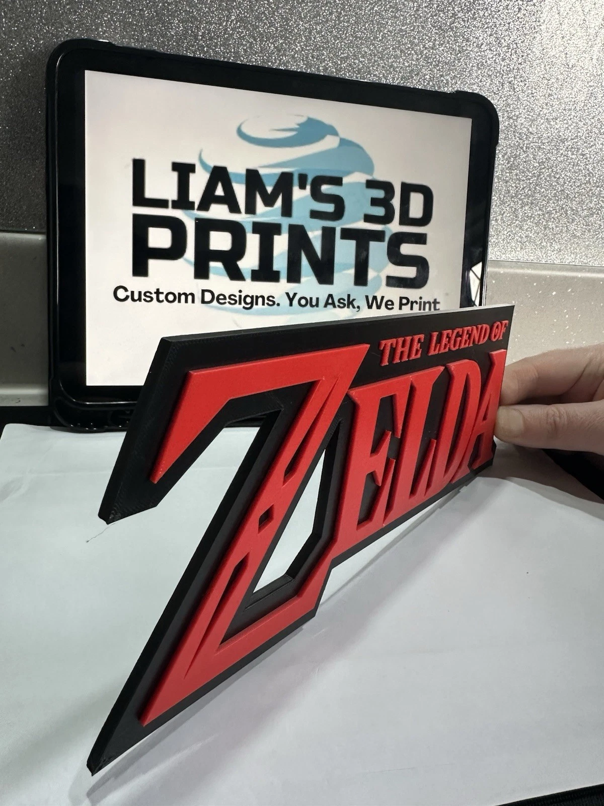 Decorative The Legend Of Zelda logo Sign Display Link