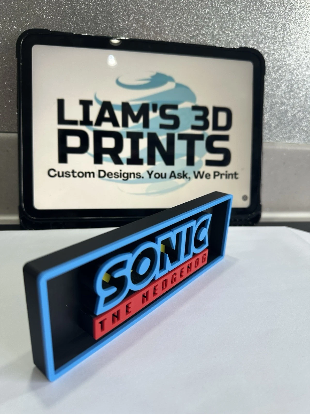 Decorative Sega Sonic The Hedgehog logo Sign Display Cinema s17.5cm L22cm