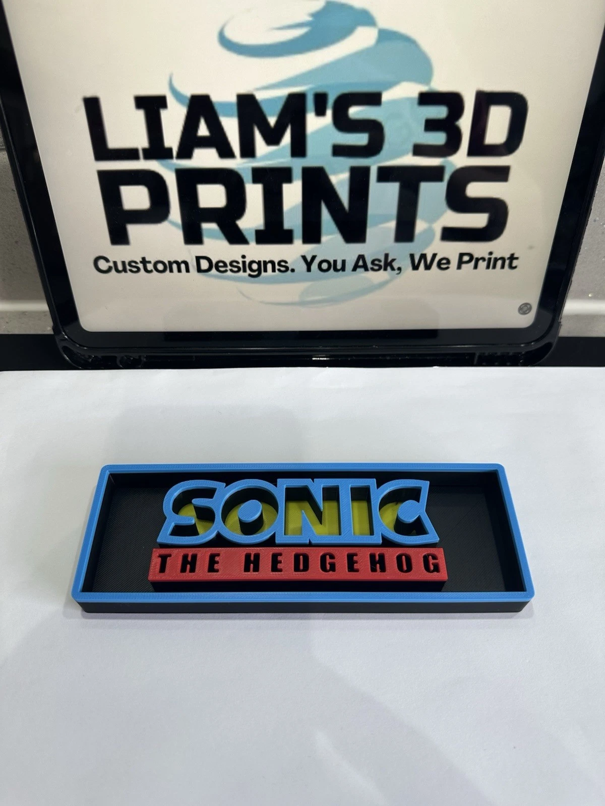 Decorative Sega Sonic The Hedgehog logo Sign Display Cinema s17.5cm L22cm