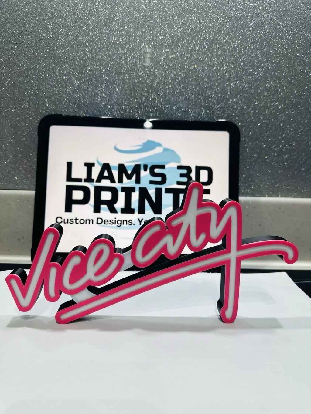 Decorative Grand Theft Auto GTA Vice City Self Standing Logo