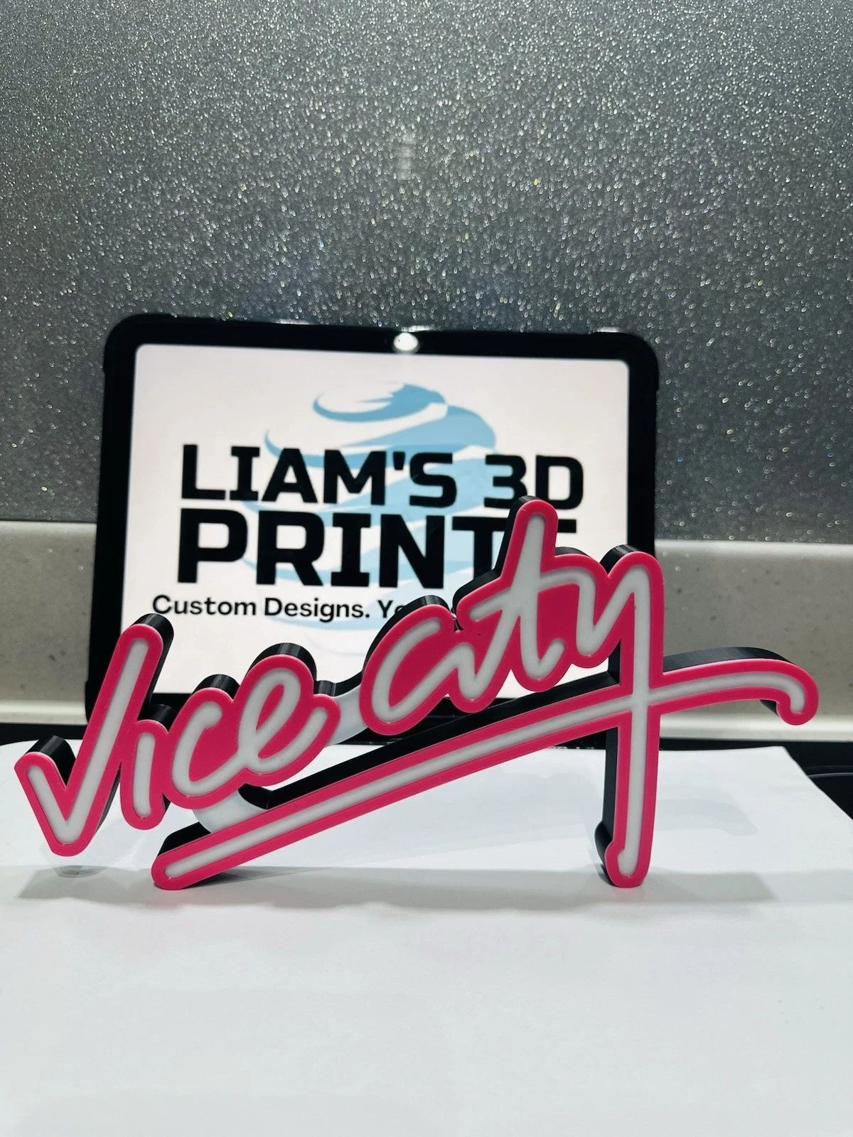 Decorative Grand Theft Auto GTA Vice City Self Standing Logo