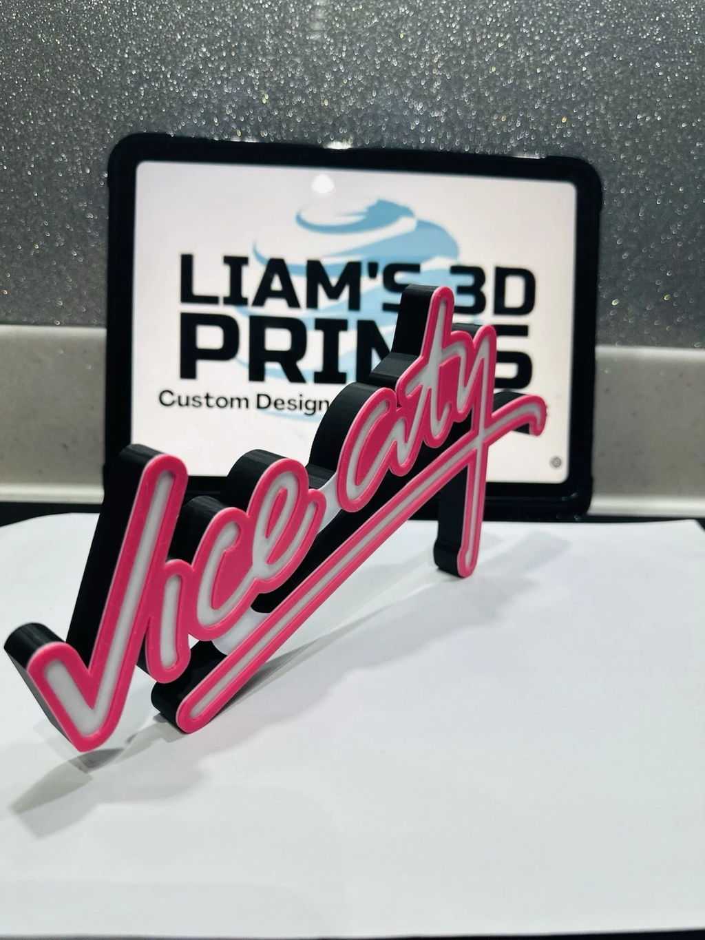 Decorative Grand Theft Auto GTA Vice City Self Standing Logo