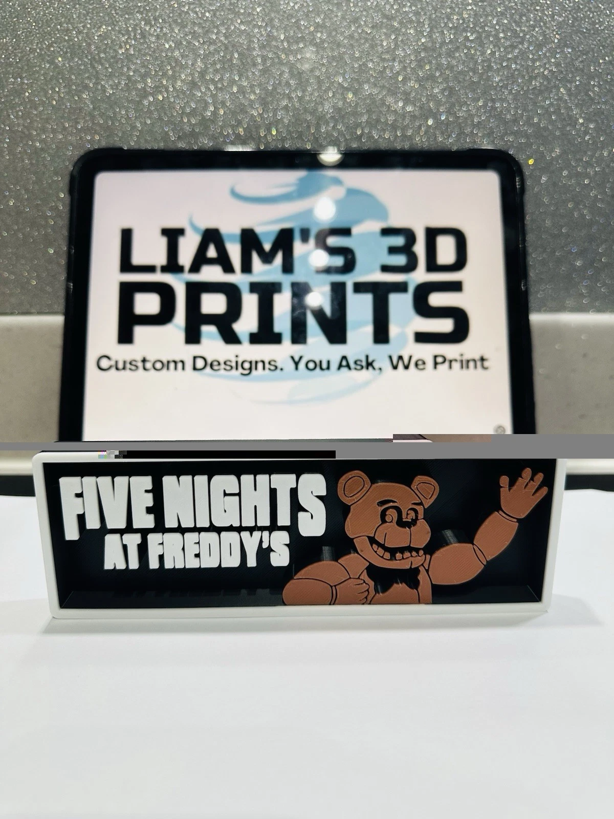 Decorative Five Nights At Freddy’s FNAF Gaming logo Sign Display s17.5cm L22cm