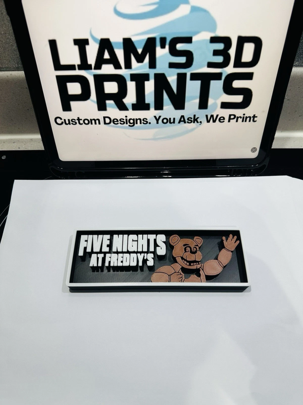 Decorative Five Nights At Freddy’s FNAF Gaming logo Sign Display s17.5cm L22cm