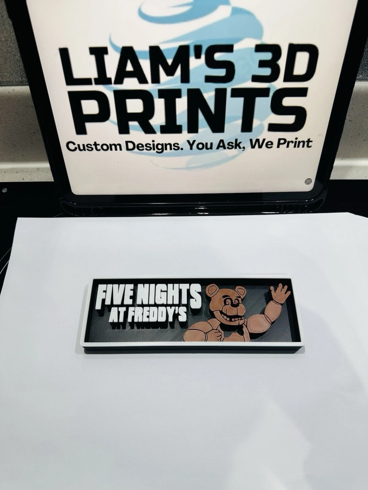Decorative Five Nights At Freddy’s FNAF Gaming logo Sign Display s17.5cm L22cm