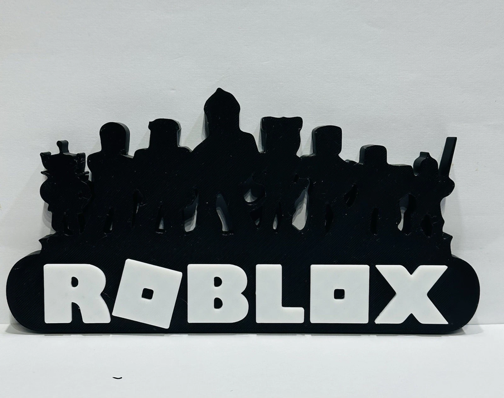 Decorative ROBLOX Sillouhette Room Sign Display ROBUX