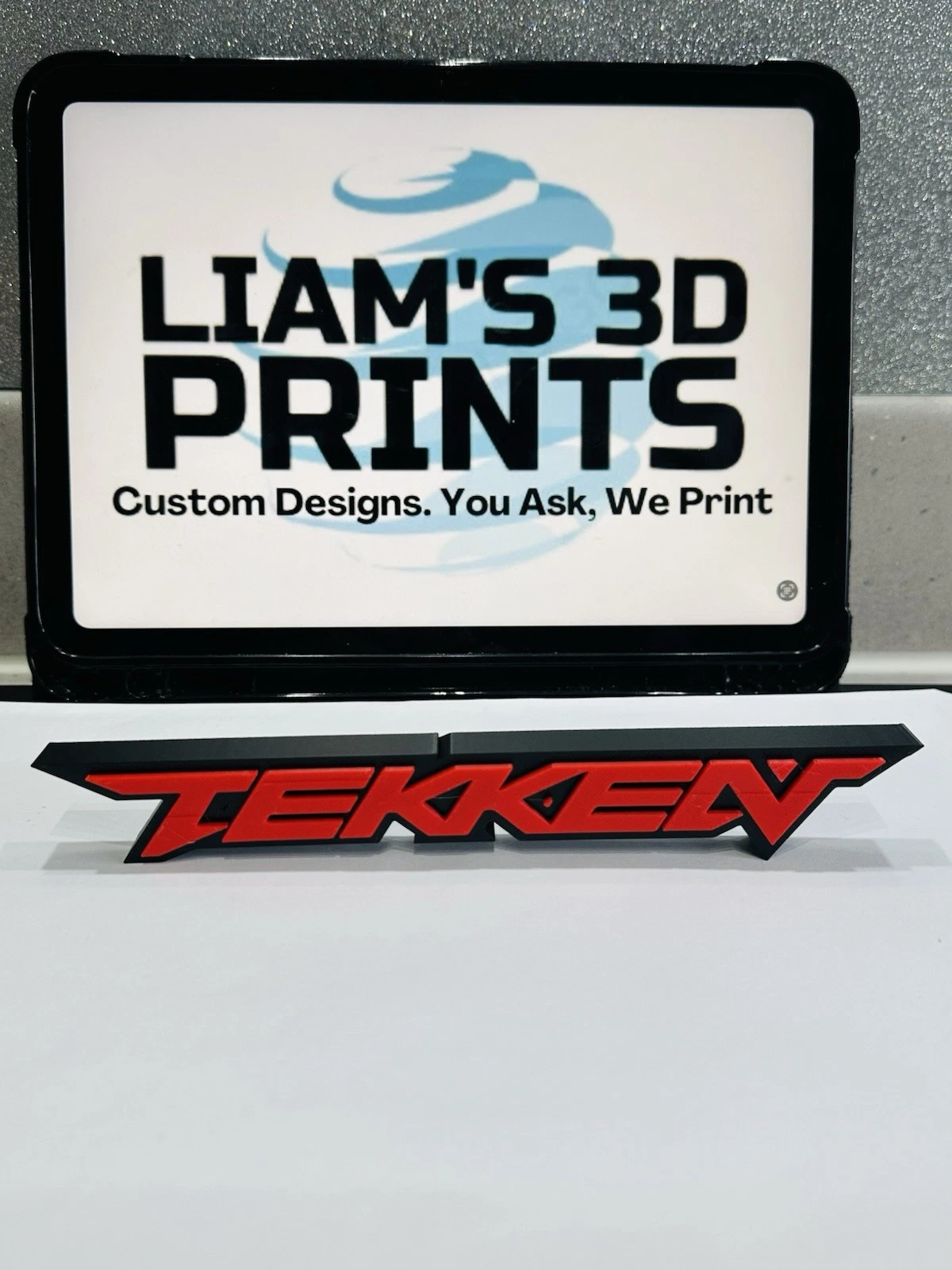 Decorative Tekken Game Room Sign Display Logo Pops