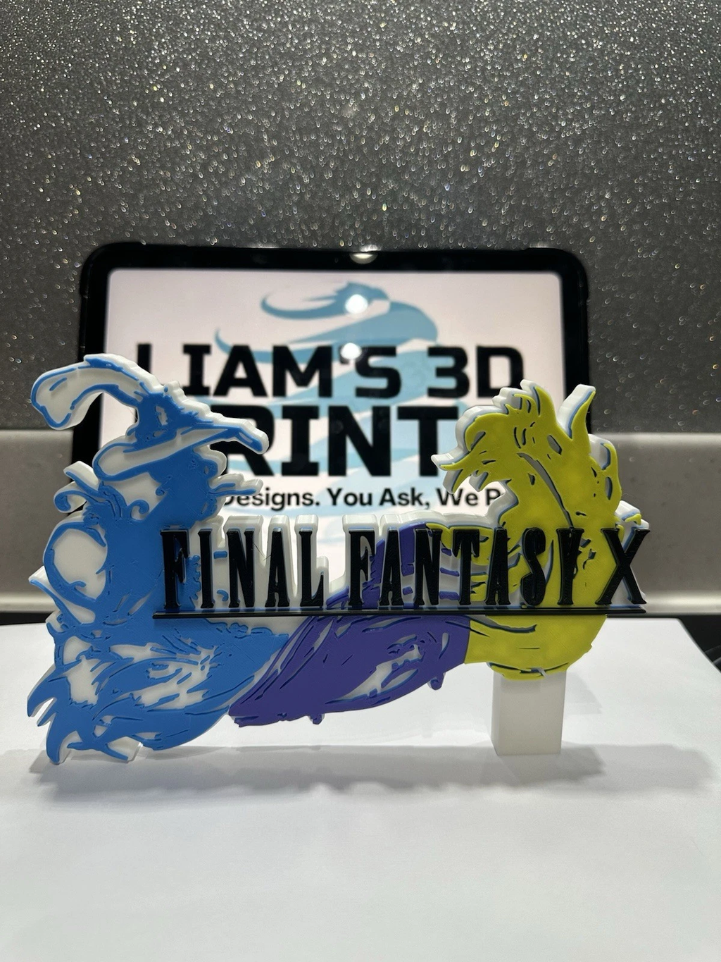 Decorative Final Fantasy X Game Standing Room Sign Display Logo Gaming