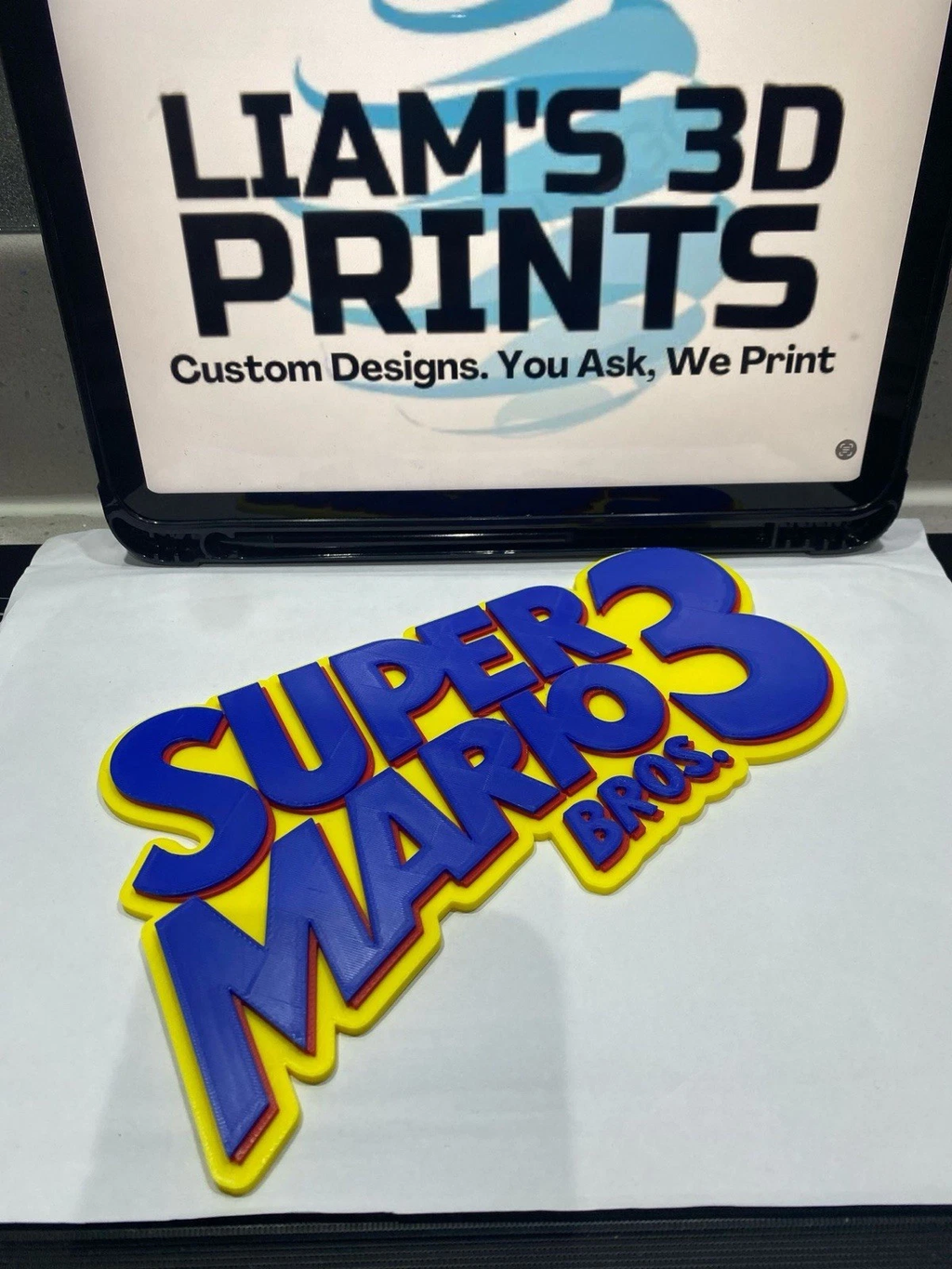 Decorative Nintendo Super Mario Bros 3 logo Sign Display