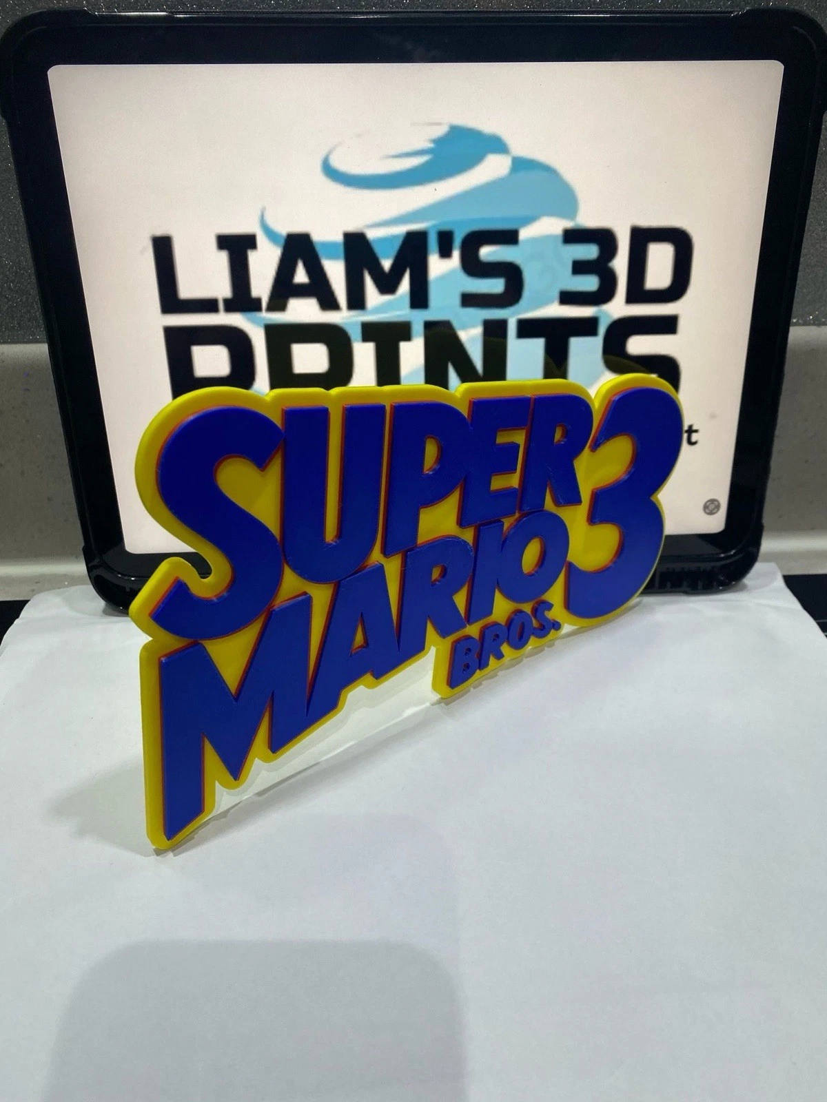 Decorative Nintendo Super Mario Bros 3 logo Sign Display