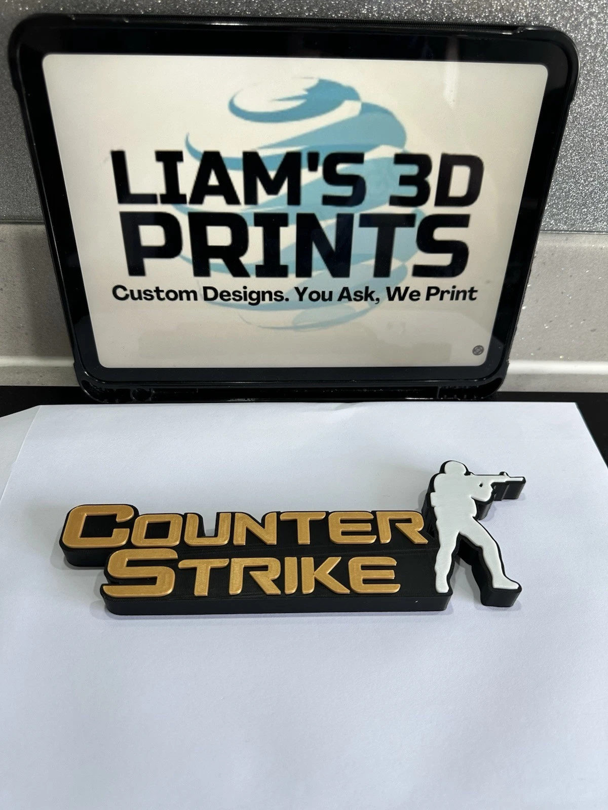 Decorative Counter Strike CSGO Game Room Sign Display Logo