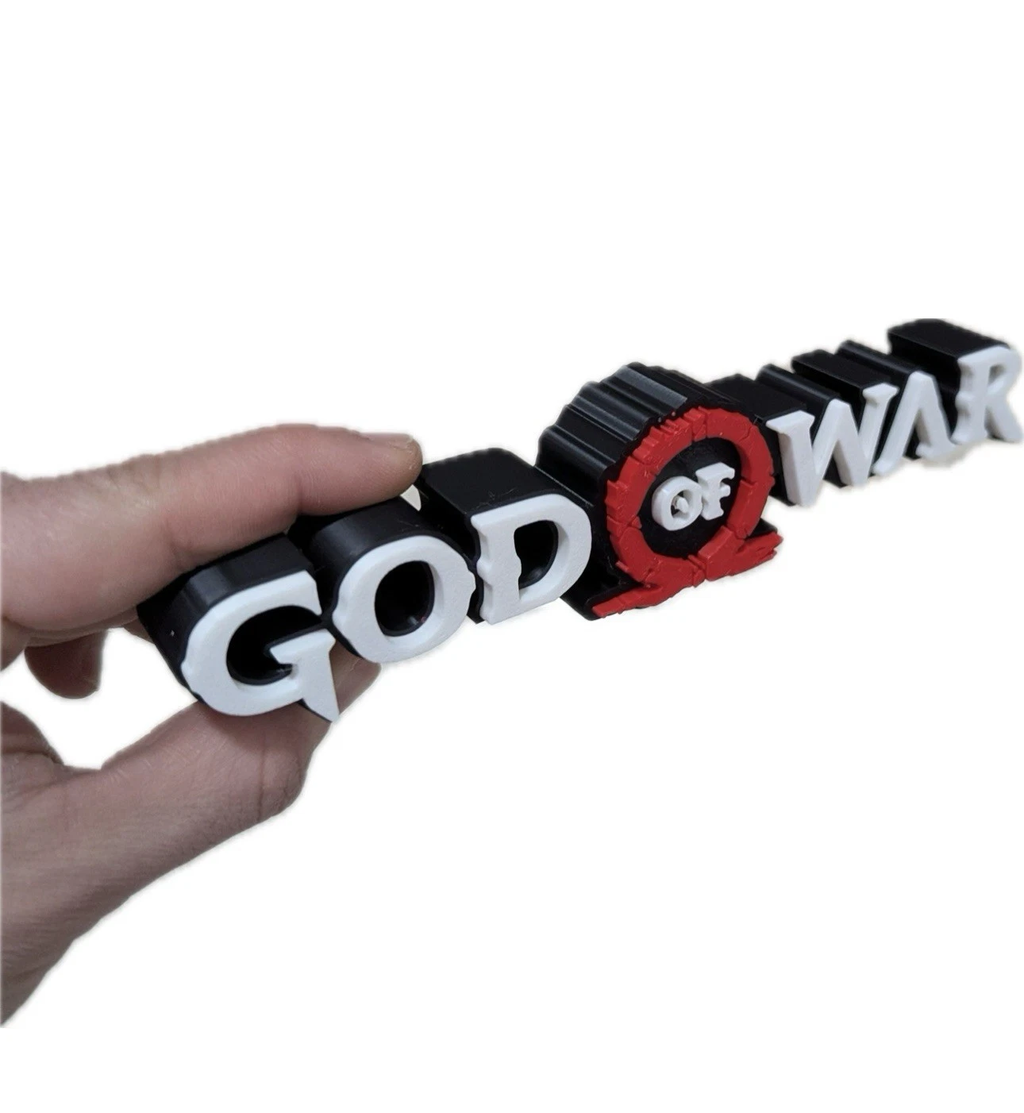 Decorative God of War Game Room Sign Display Logo Pops