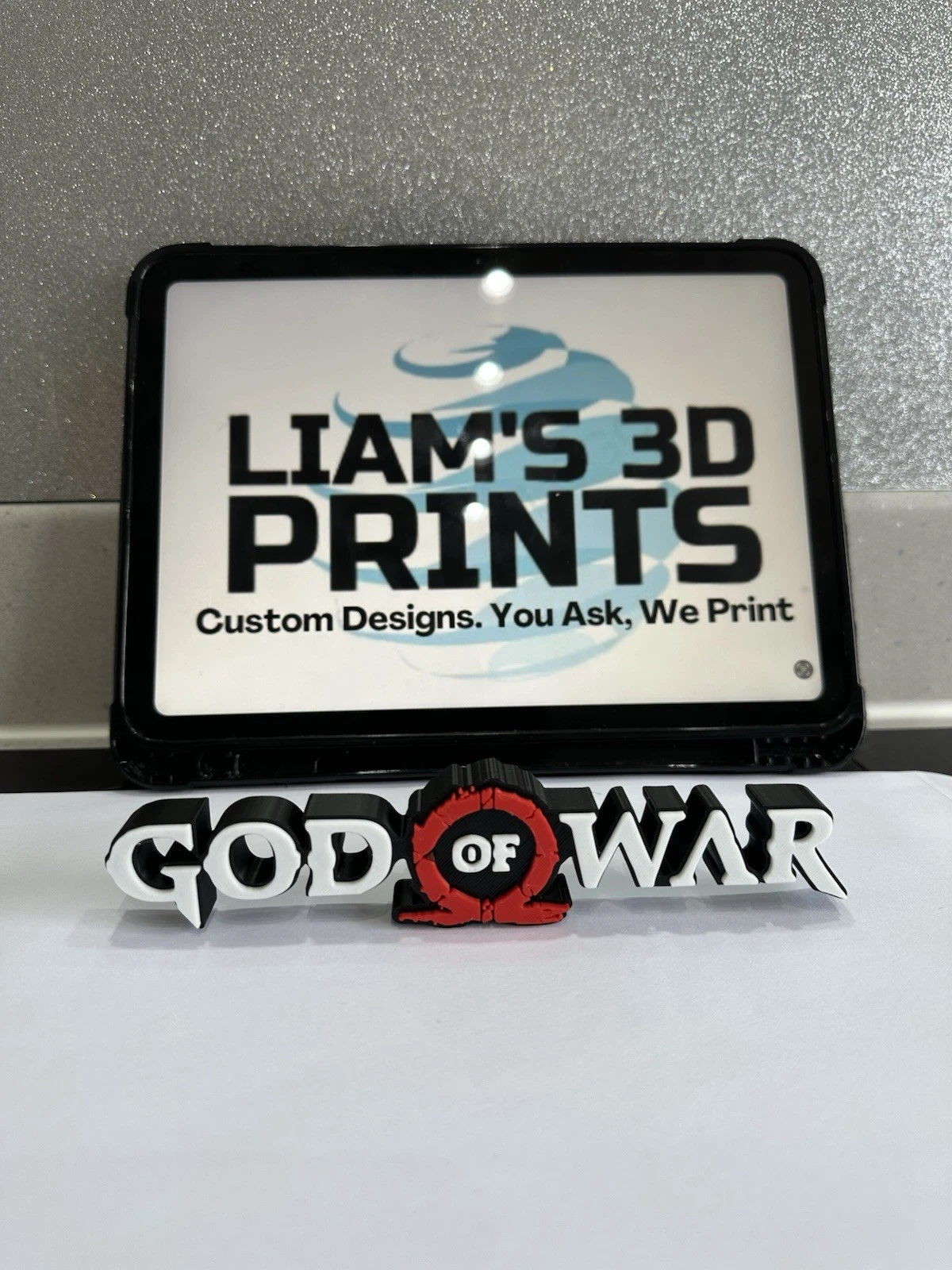 Decorative God of War Game Room Sign Display Logo Pops