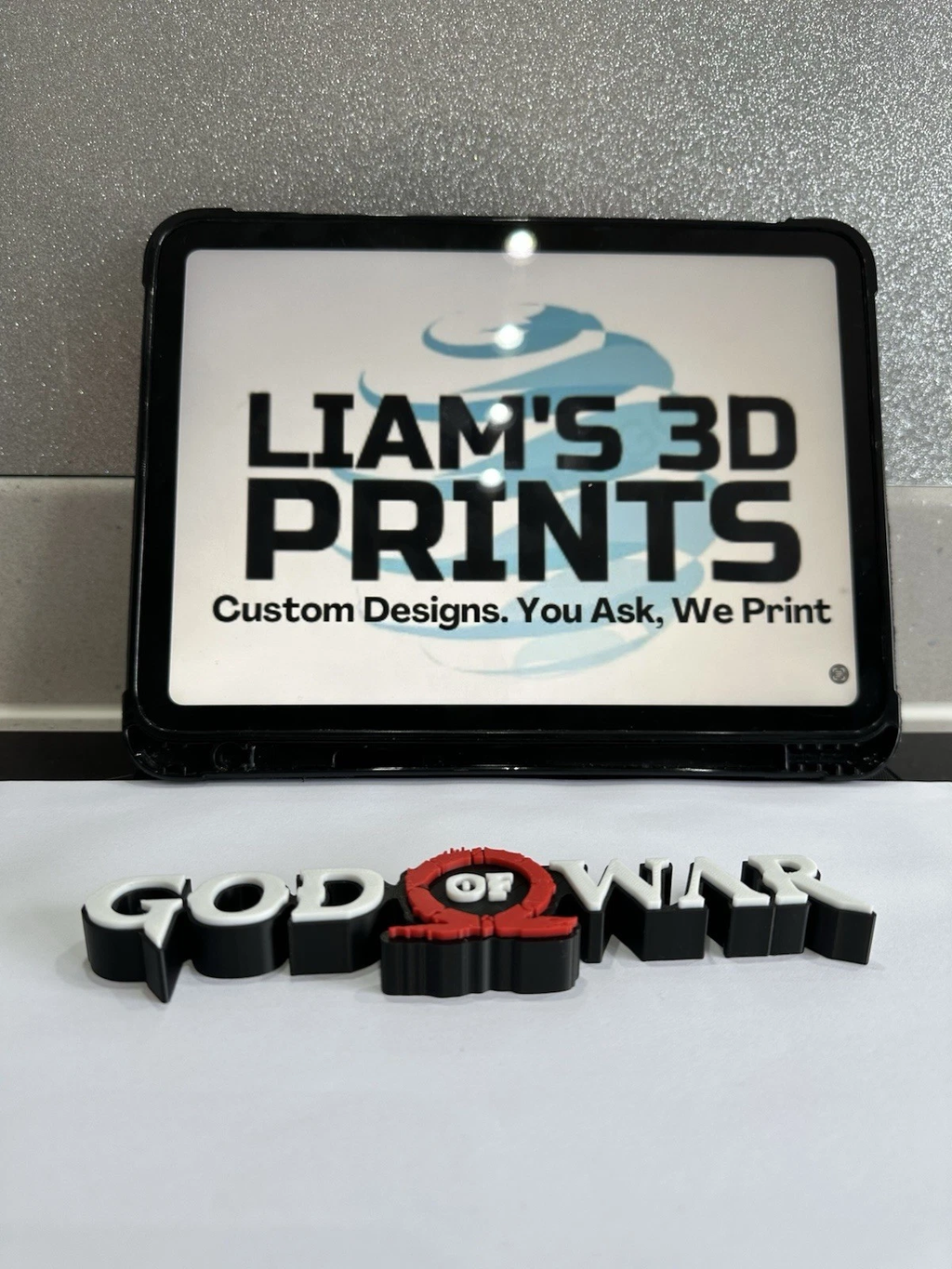 Decorative God of War Game Room Sign Display Logo Pops