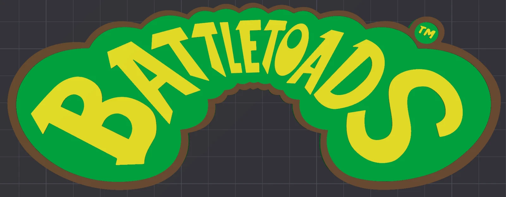 Decorative Original Battletoads Gaming logo Retro Sign Display