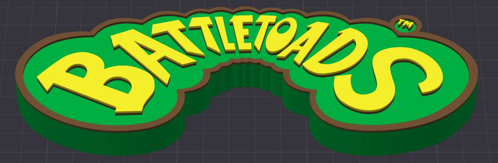 Decorative Original Battletoads Gaming logo Retro Sign Display