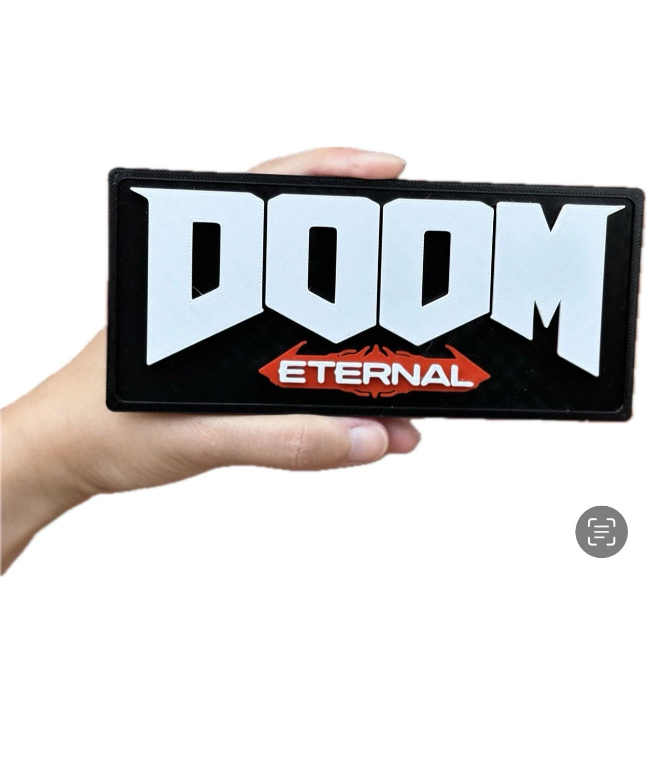 Decorative Doom Eternal logo Sign Display two sizes small 16cm L 25cm