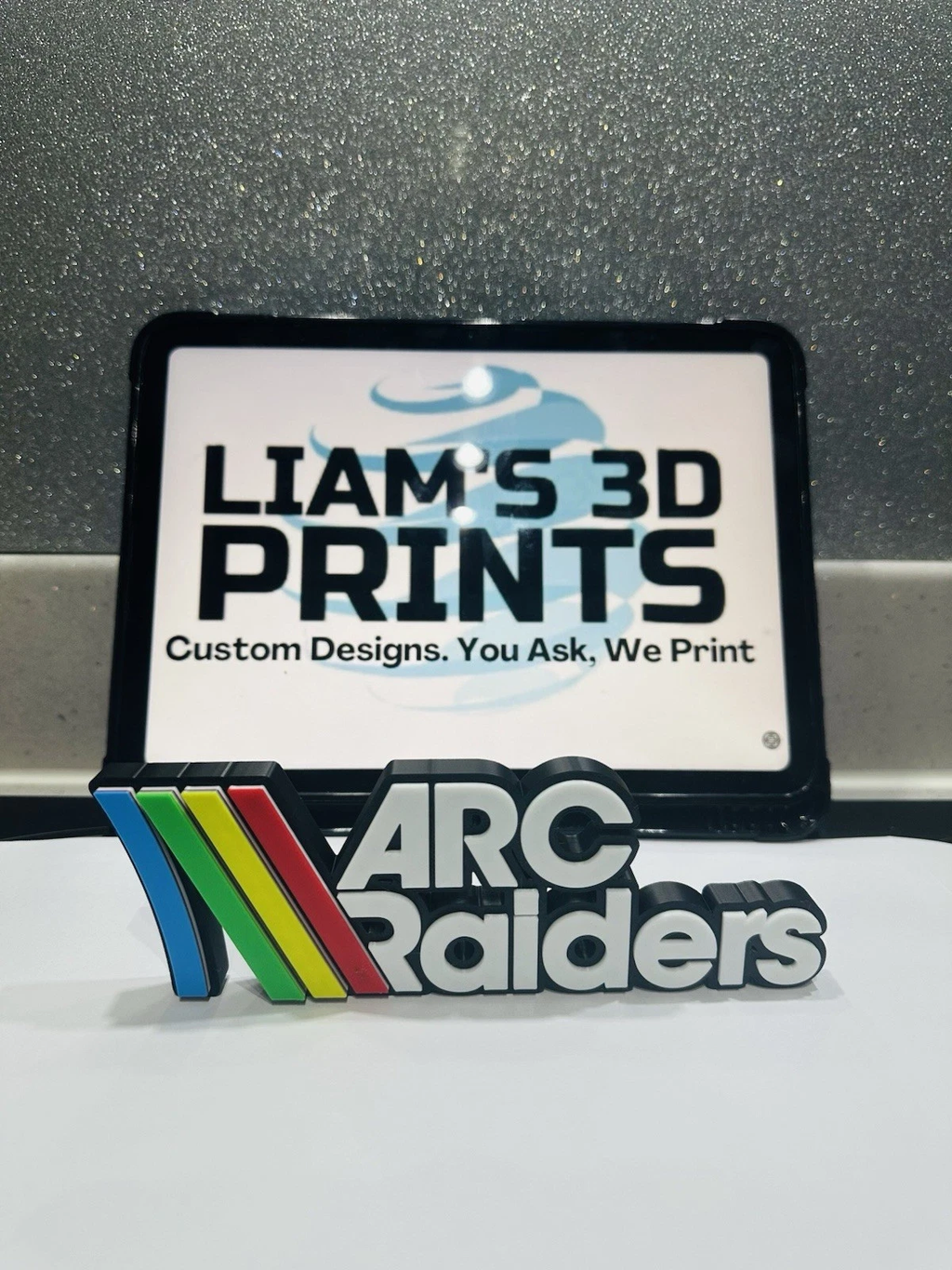 Decorative Arc Raiders Game Franchise Logo Self Standing 3D Print