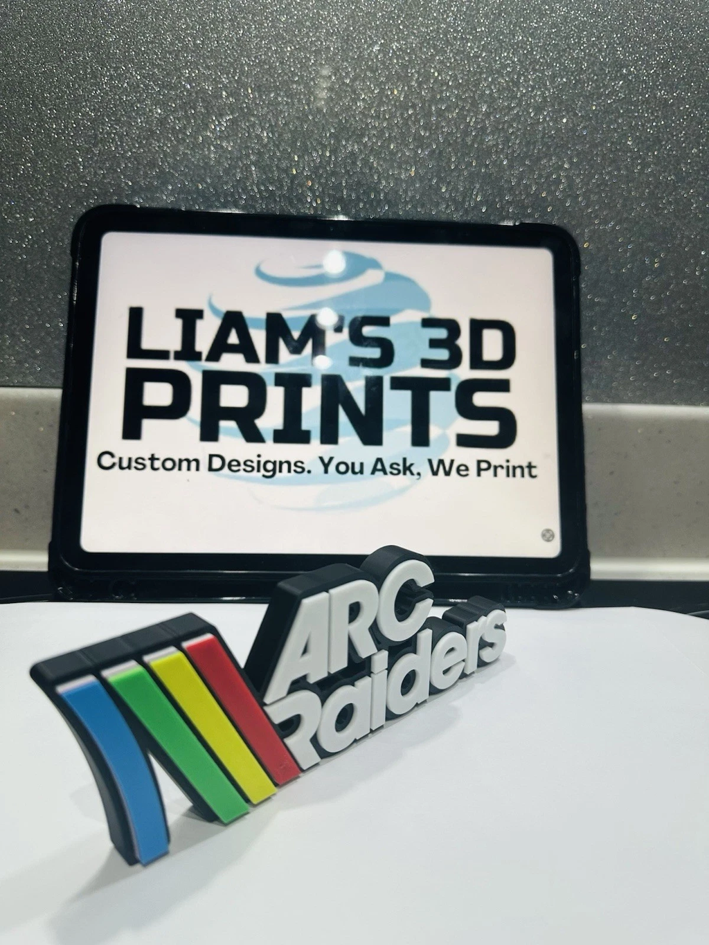 Decorative Arc Raiders Game Franchise Logo Self Standing 3D Print
