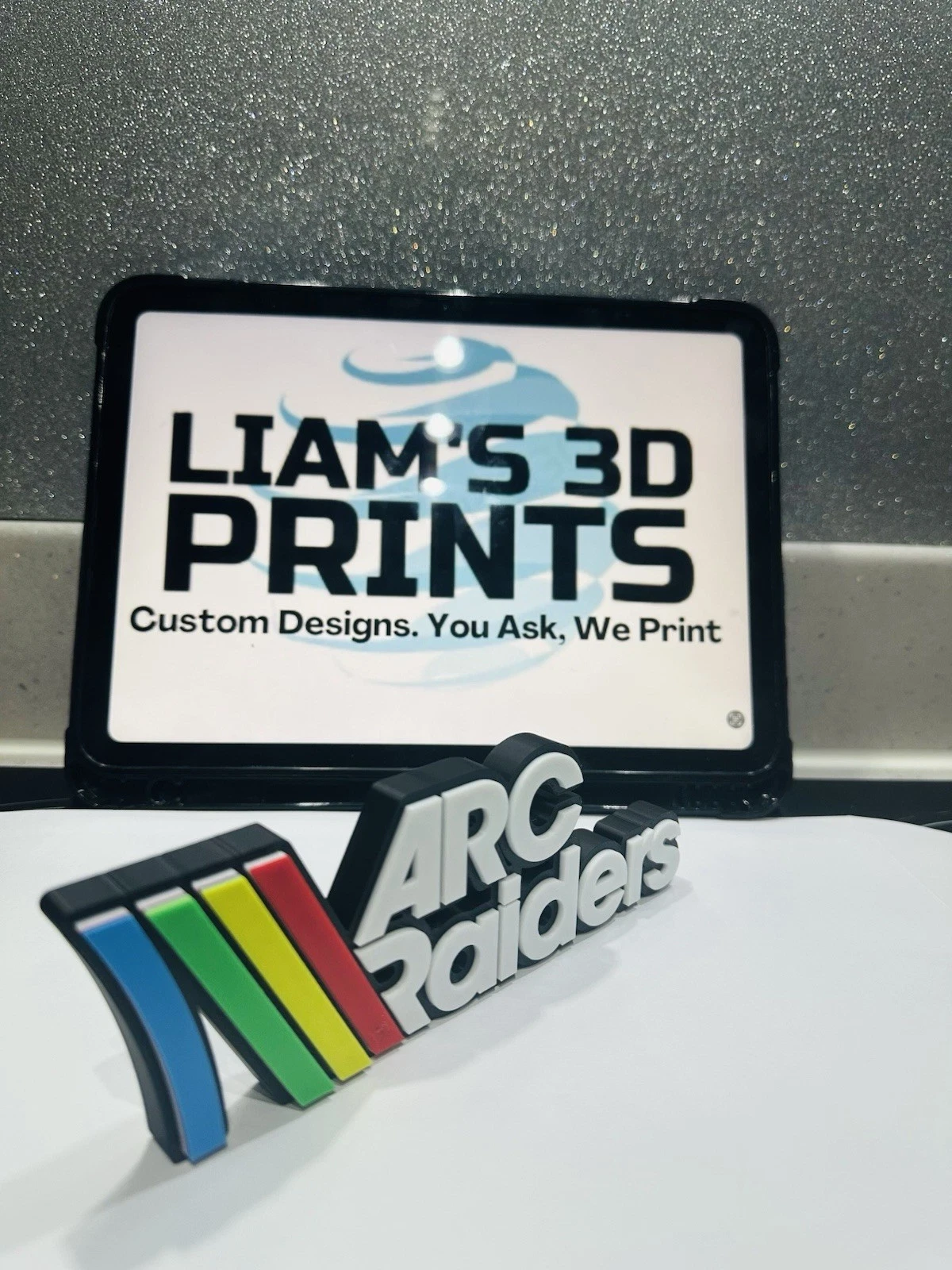 Decorative Arc Raiders Game Franchise Logo Self Standing 3D Print