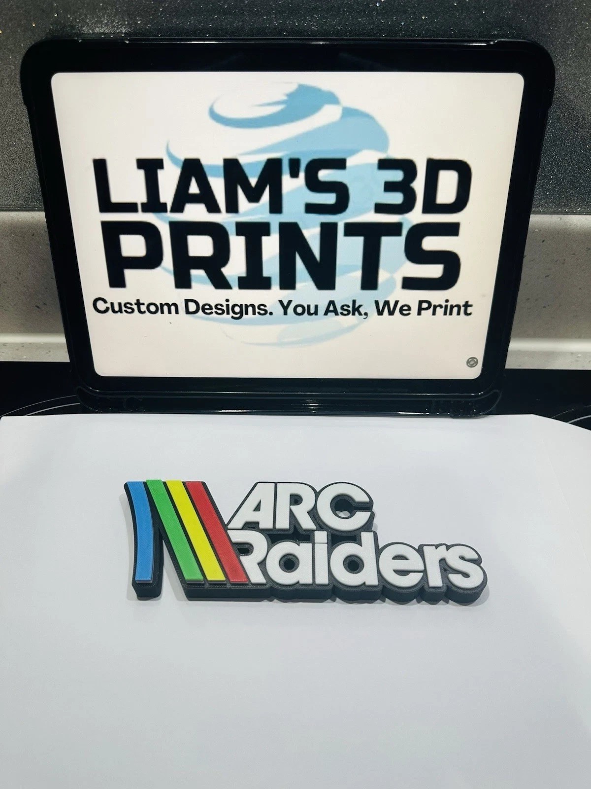 Decorative Arc Raiders Game Franchise Logo Self Standing 3D Print