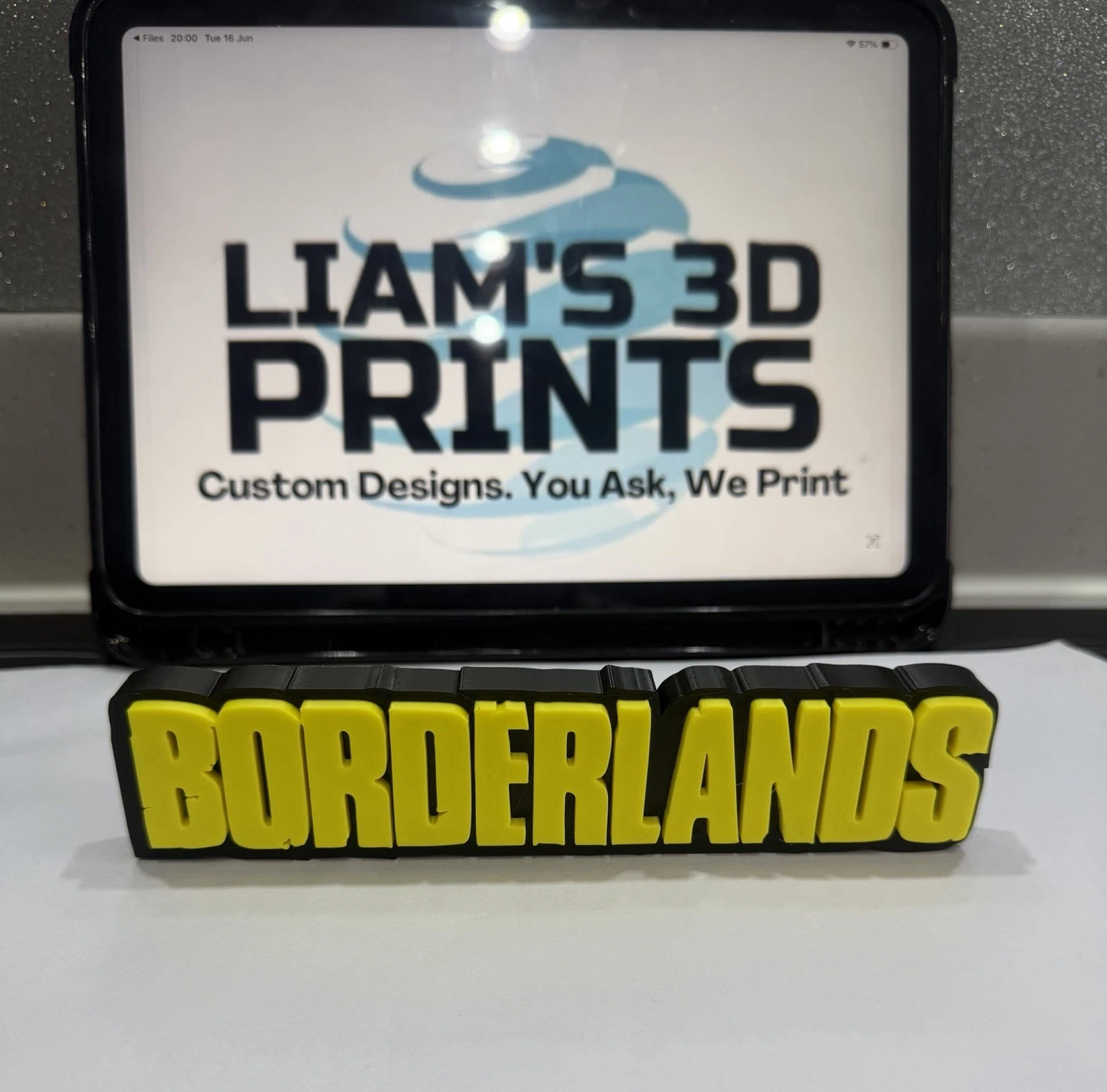 Decorative Borderlands Game Standing Room Sign Display Logo Gaming