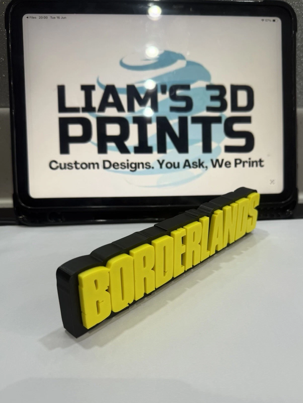 Decorative Borderlands Game Standing Room Sign Display Logo Gaming