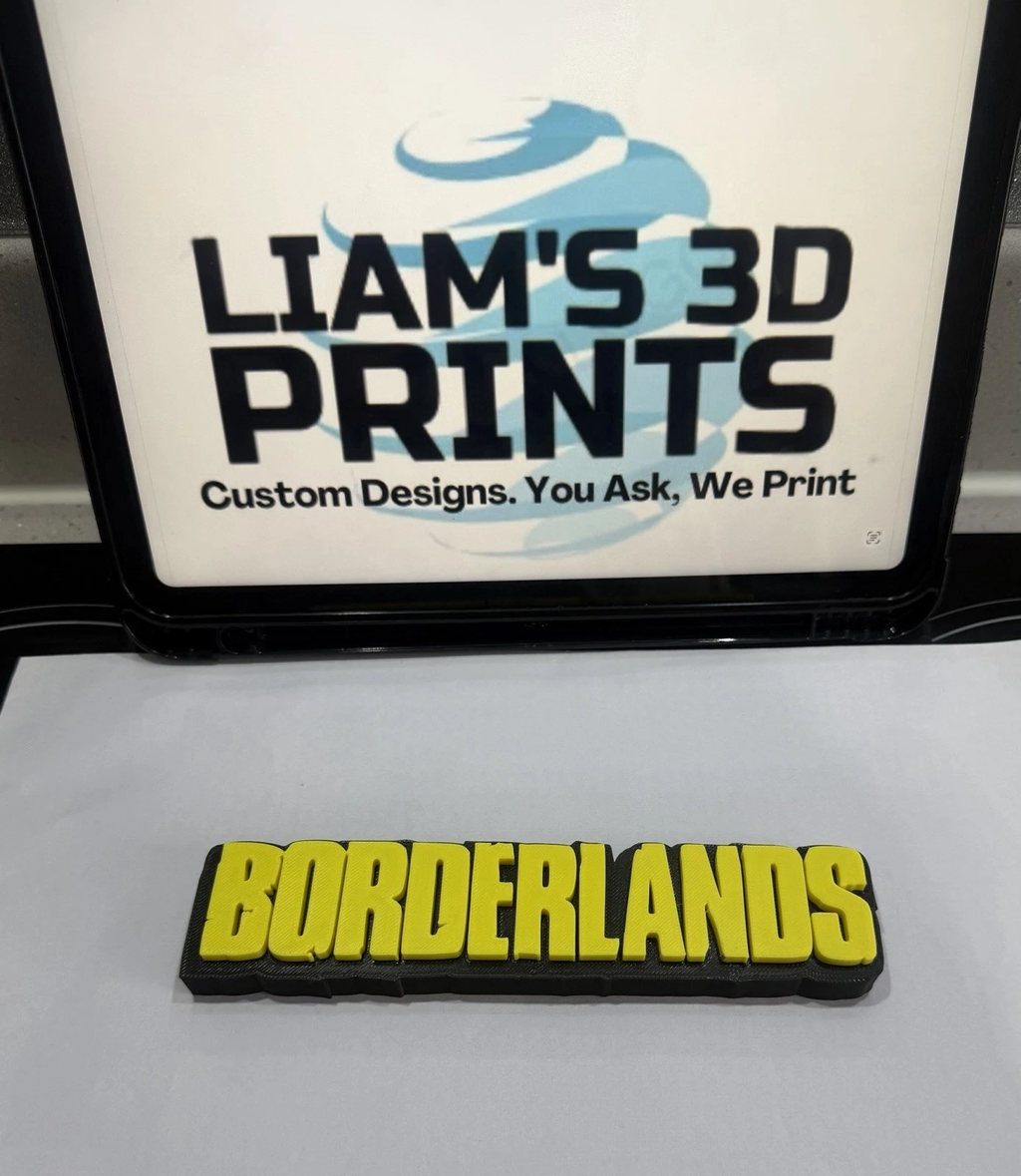 Decorative Borderlands Game Standing Room Sign Display Logo Gaming