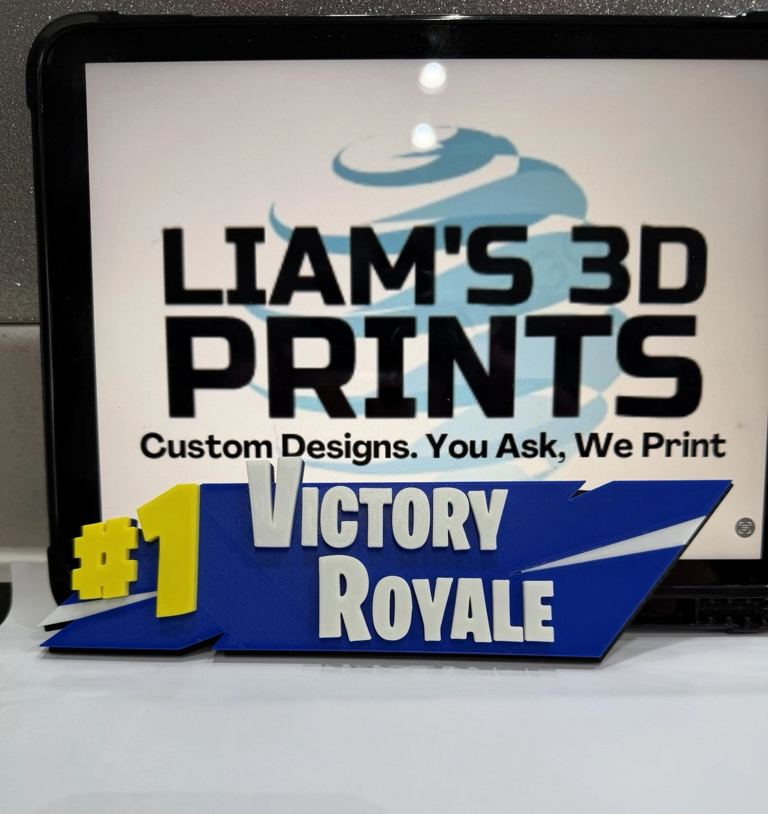 Fortnite Victory royal Sign Logo Pop Epic Games Battle V Bucks