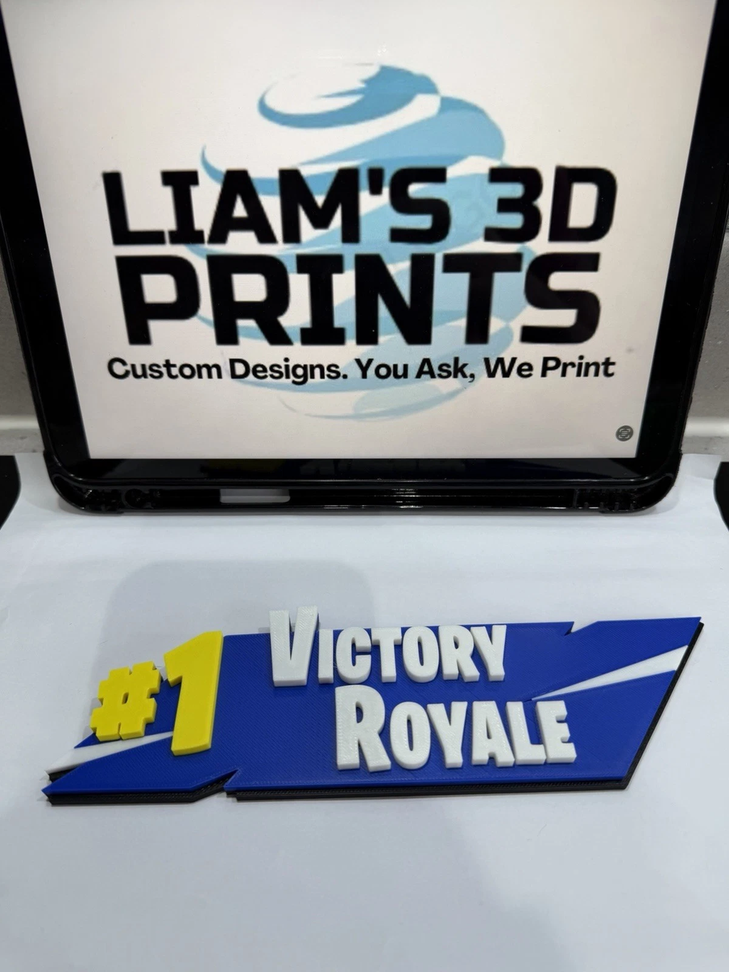 Fortnite Victory royal Sign Logo Pop Epic Games Battle V Bucks