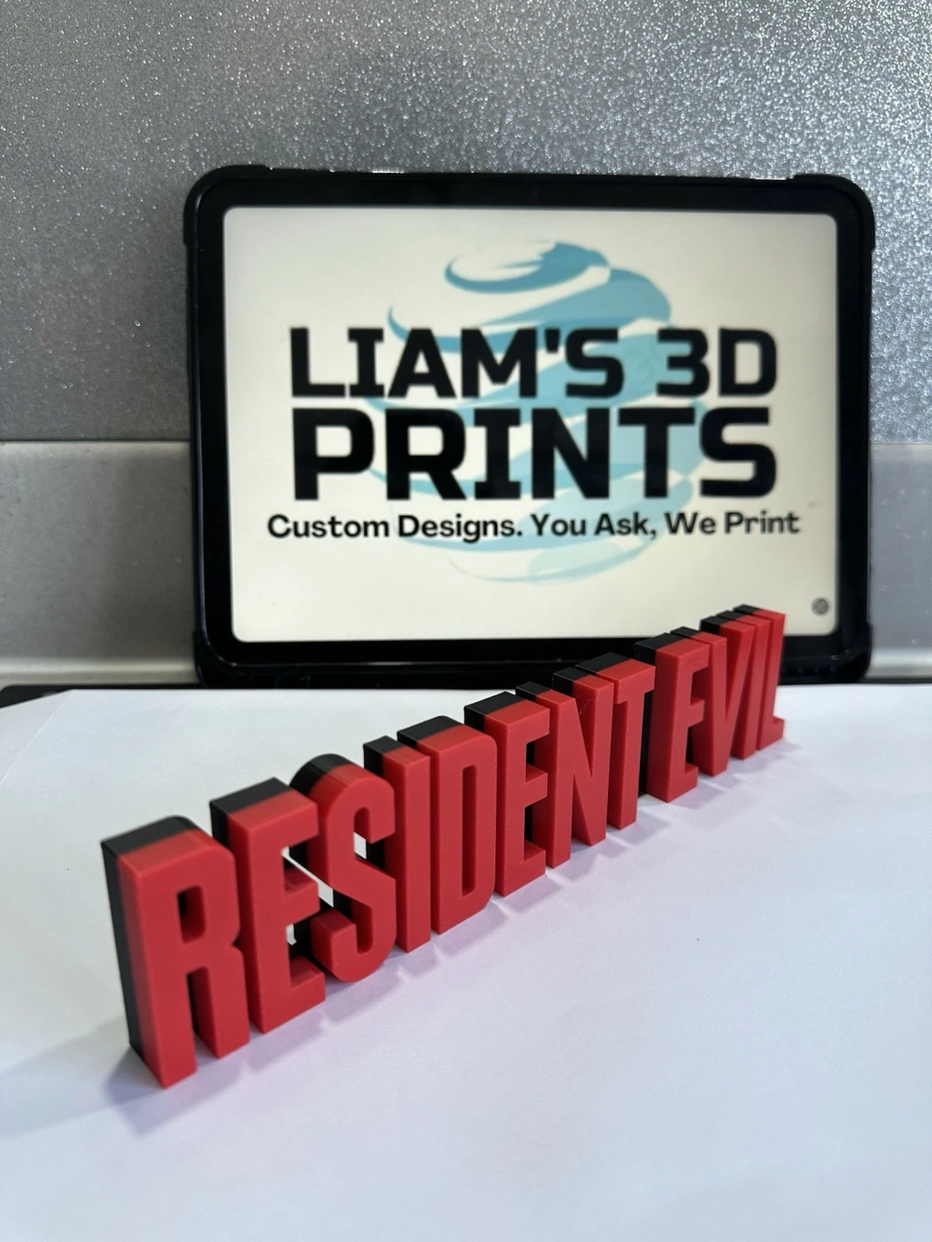Decorative Resident Evil Standing Game Series logo Sign Display 22.5cm Long