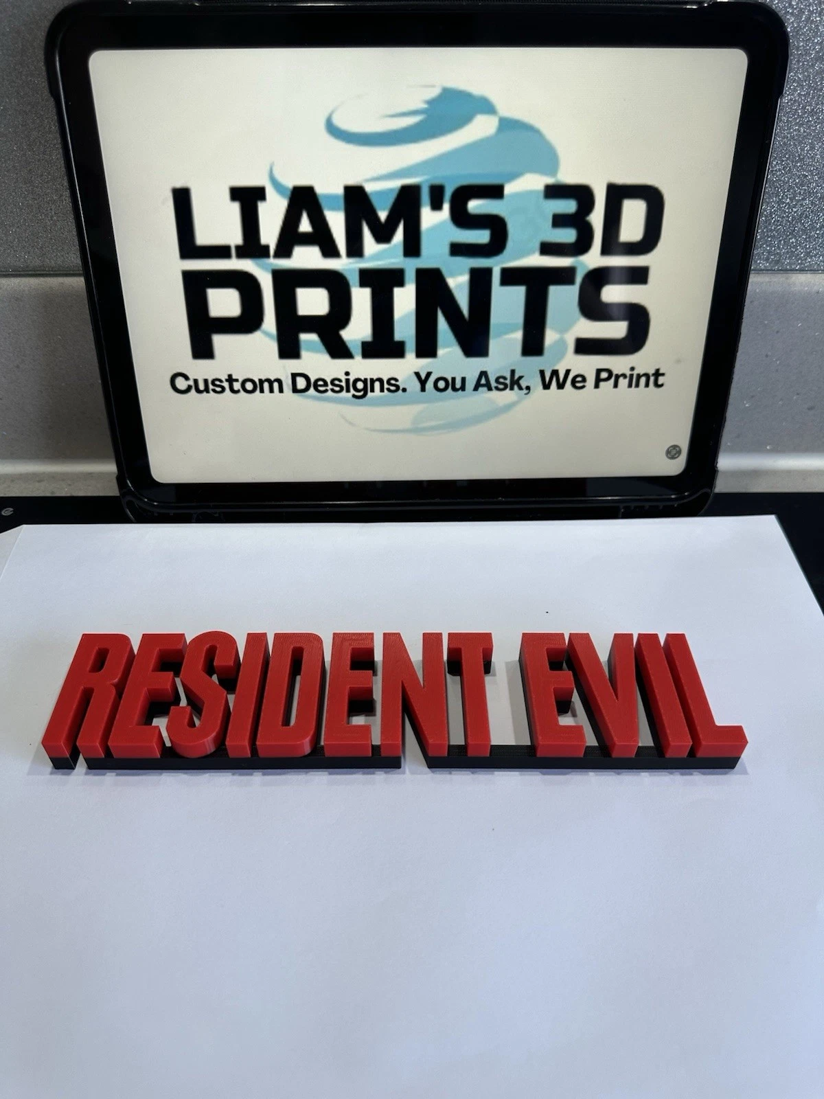 Decorative Resident Evil Standing Game Series logo Sign Display 22.5cm Long