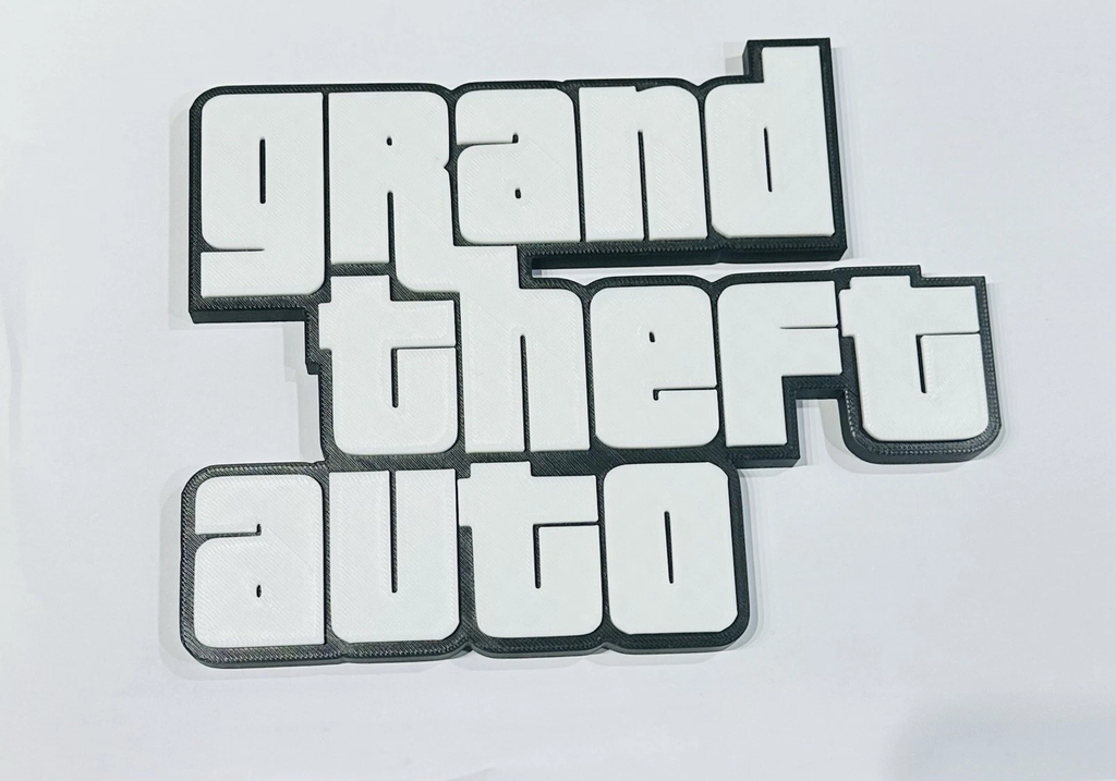 Decorative Grand Theft Auto GTA Game Room Sign Display Logo Pops