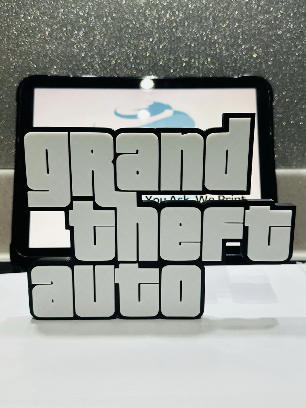 Decorative Grand Theft Auto GTA Game Room Sign Display Logo Pops