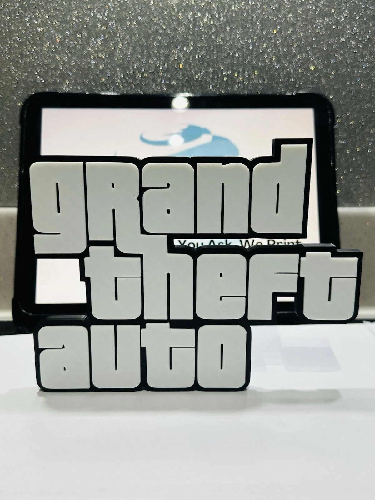 Decorative Grand Theft Auto GTA Game Room Sign Display Logo Pops