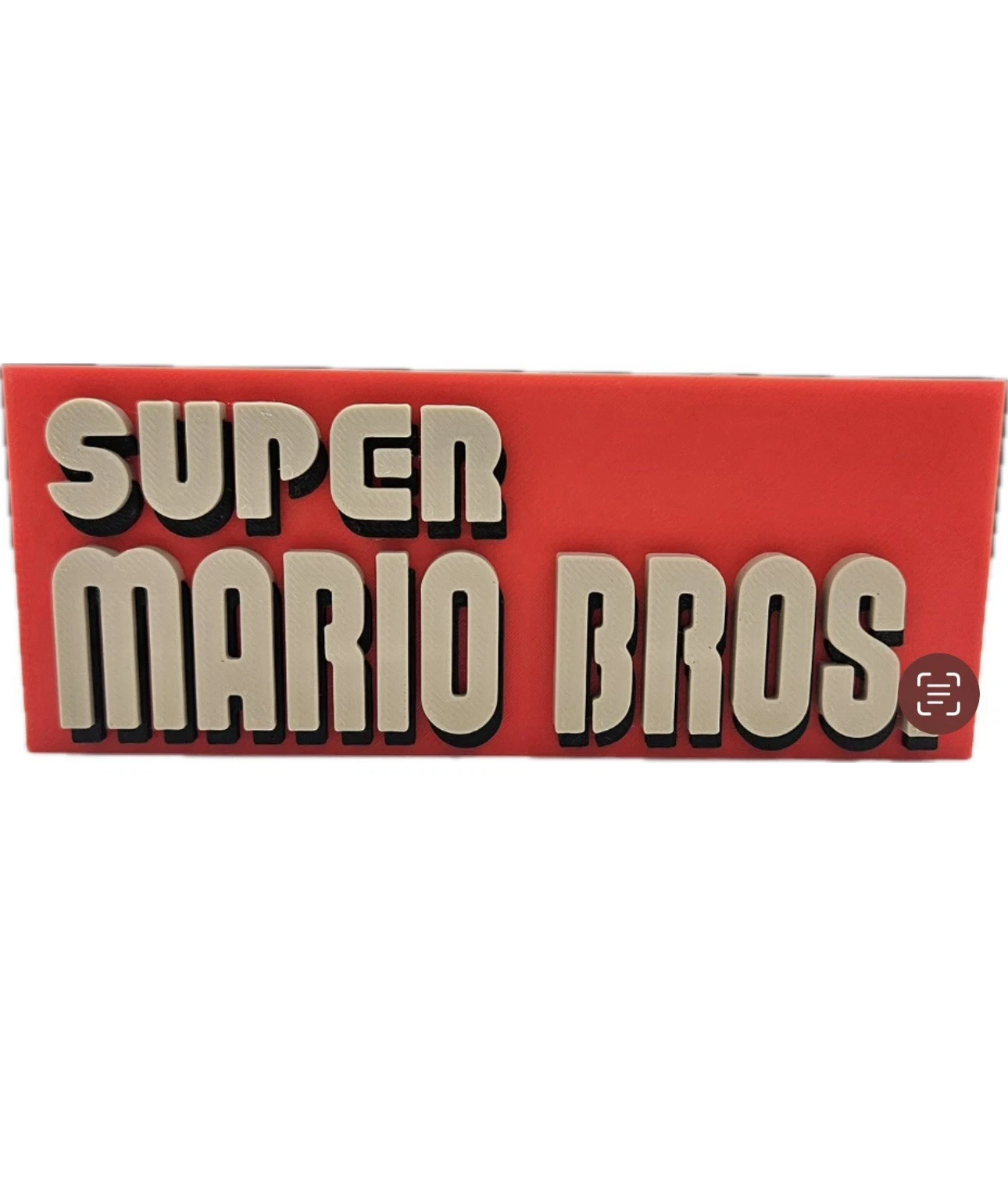 Decorative Nintendo Original The Super Mario Bros logo Retro Sign Display