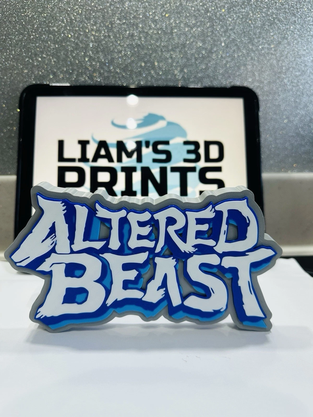 Decorative Original Altered Beast Gaming logo Retro Sign Display