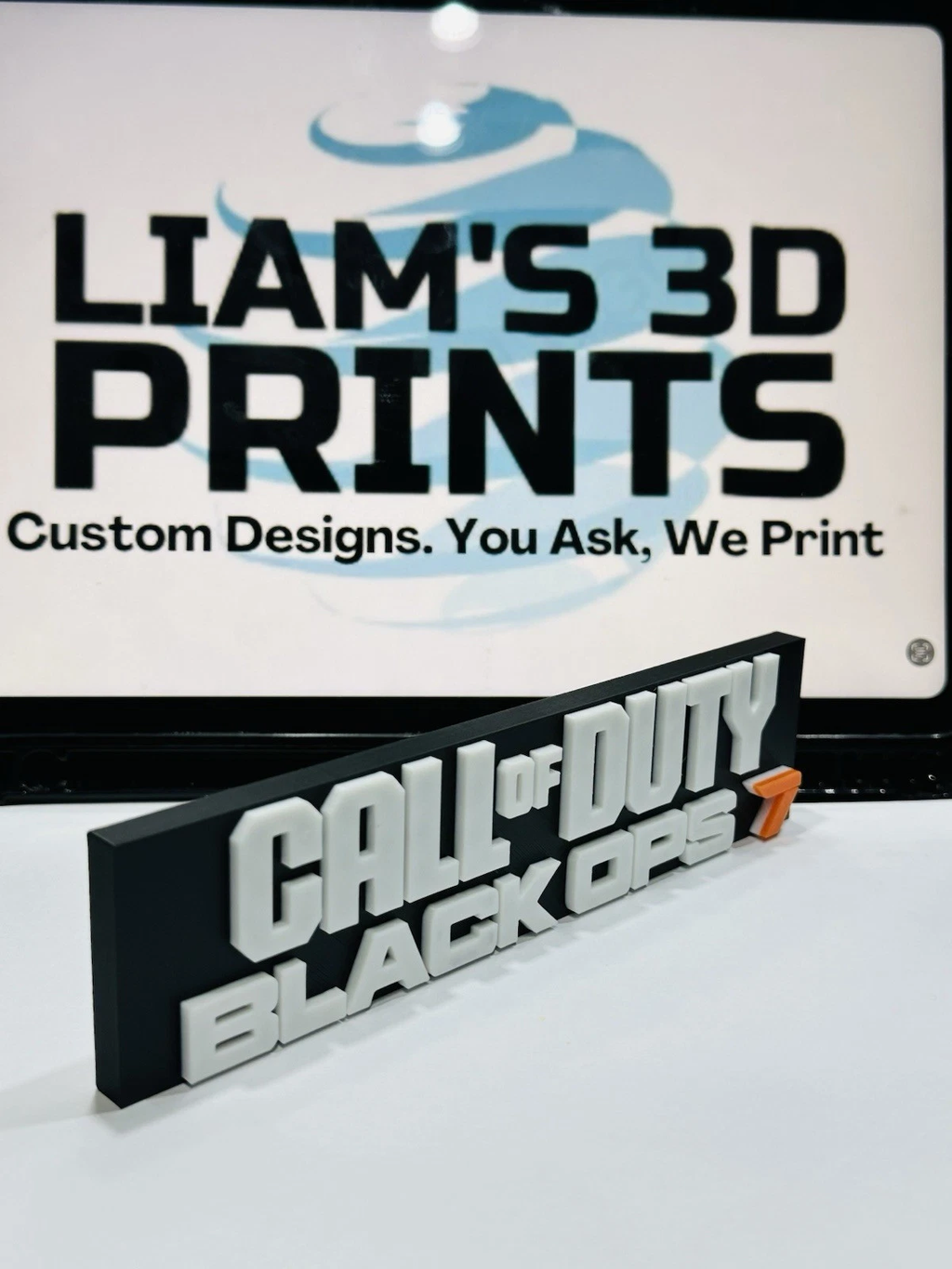 Decorative Call of Duty Black Ops 7 COD: BO7 Game Room Sign Display Logo