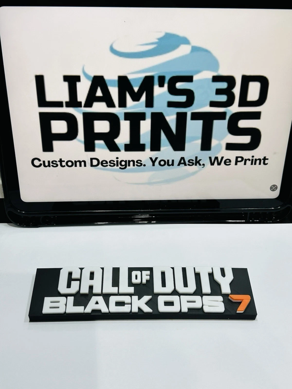 Decorative Call of Duty Black Ops 7 COD: BO7 Game Room Sign Display Logo