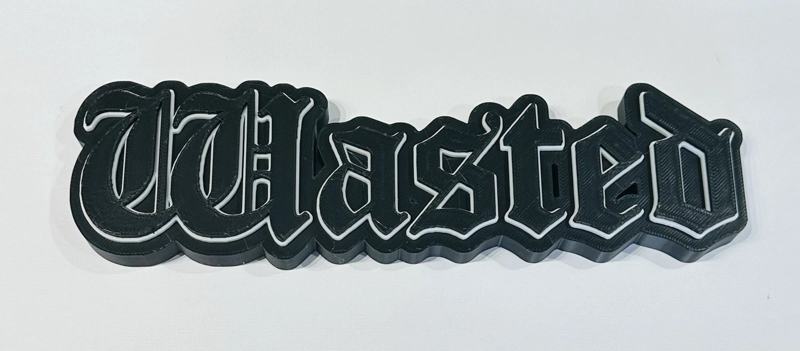 Decorative GTA San Andreas Wasted Game Standing Room Sign Display Logo Gaming