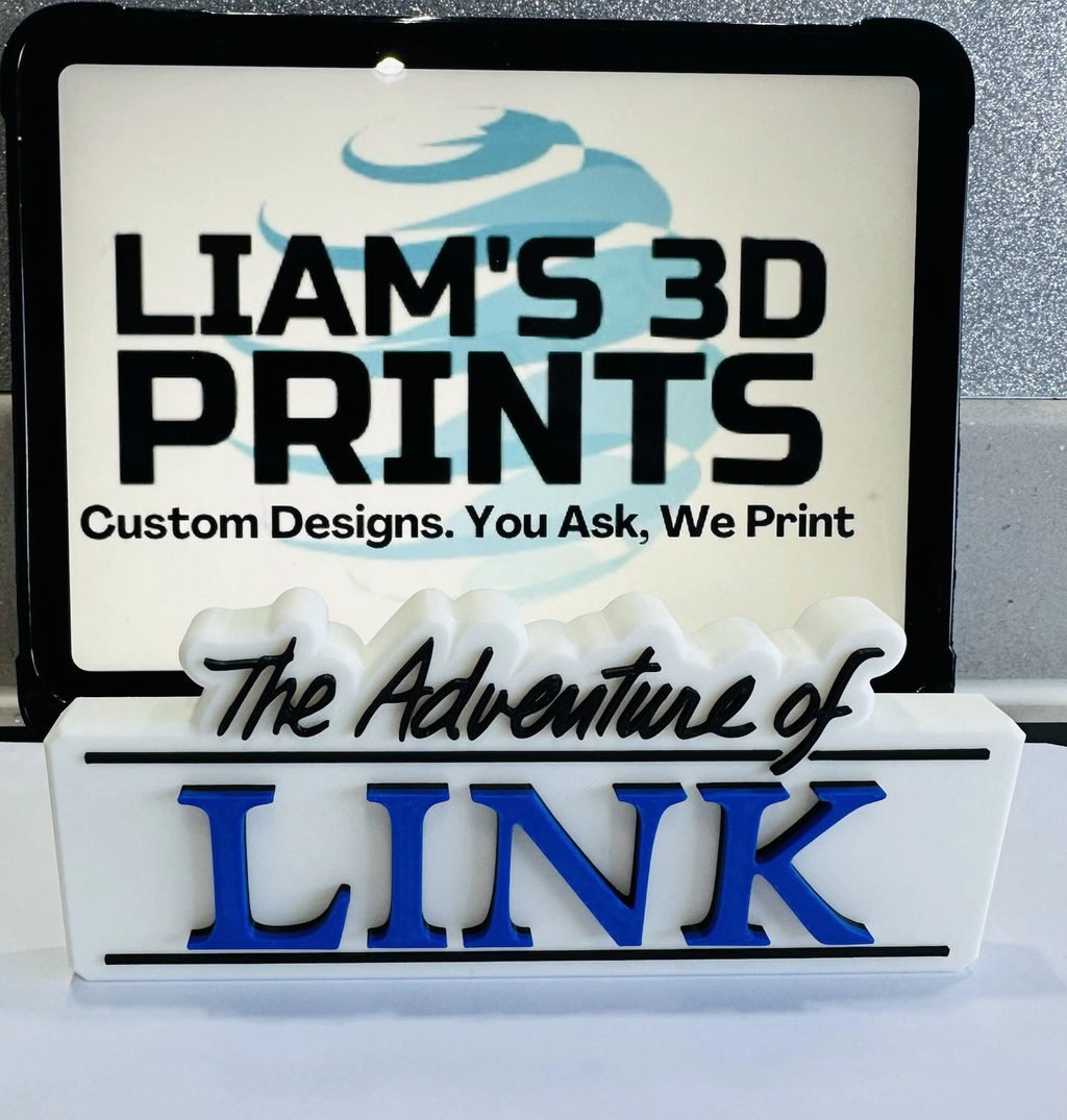 Decorative The Adventure Of Link Original Retro Self Standing logo Sign Display