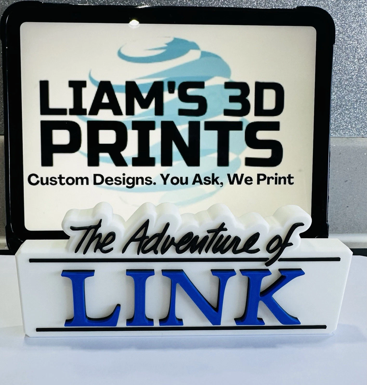 Decorative The Adventure Of Link Original Retro Self Standing logo Sign Display