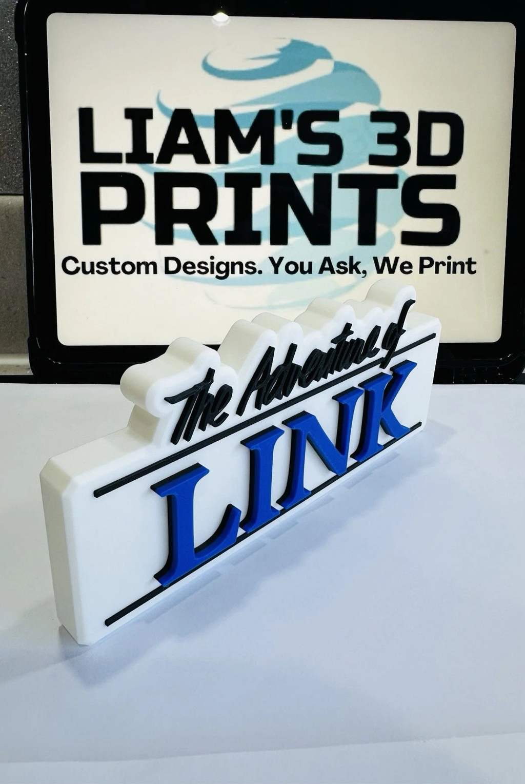Decorative The Adventure Of Link Original Retro Self Standing logo Sign Display