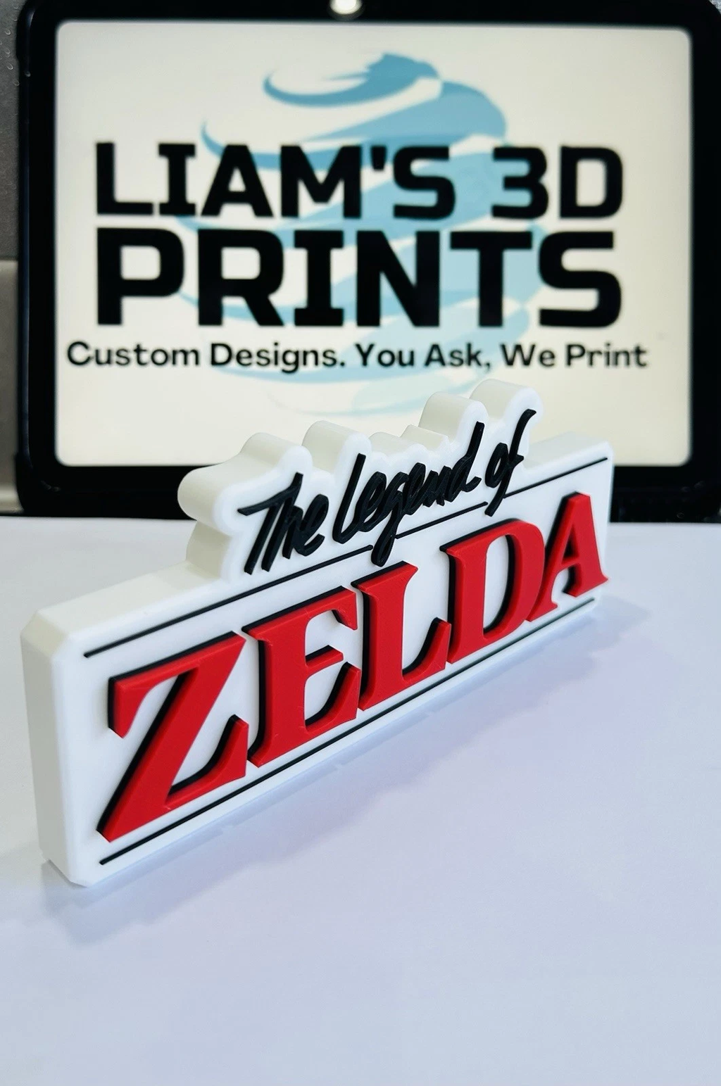 Decorative The Legend Of Zelda Original Retro Self Standing logo Sign Display