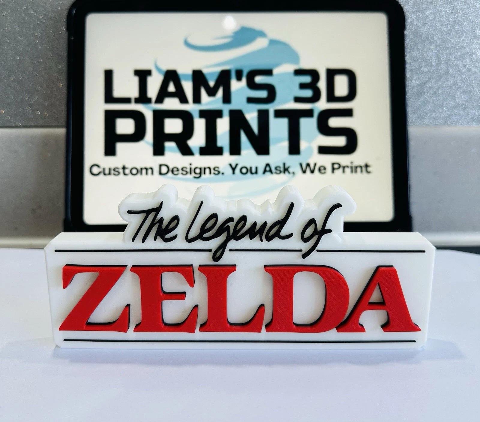 Decorative The Legend Of Zelda Original Retro Self Standing logo Sign Display