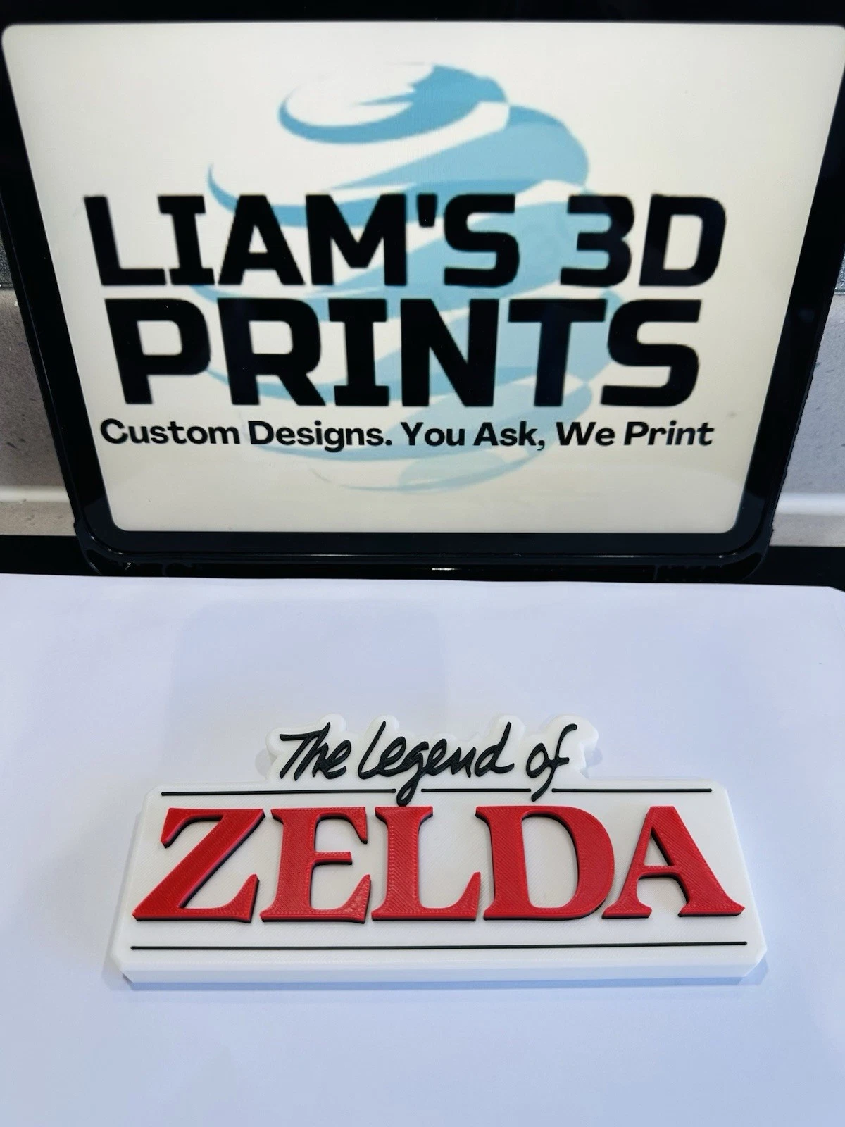 Decorative The Legend Of Zelda Original Retro Self Standing logo Sign Display