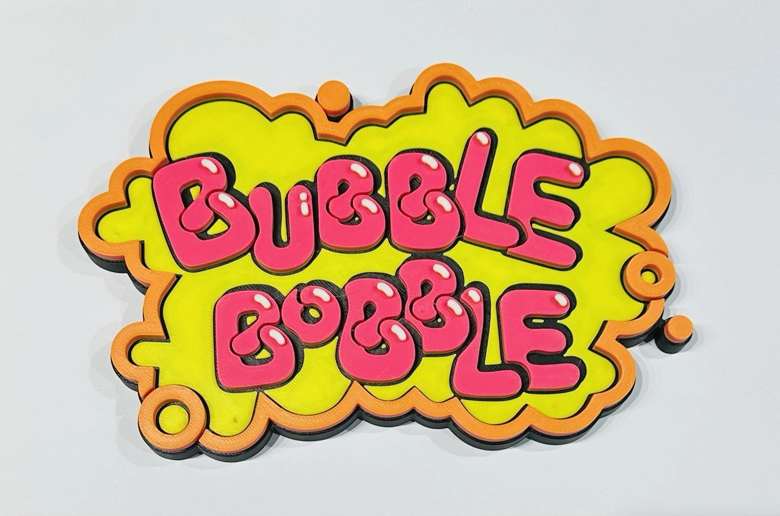 Decorative Taito Original Bubble Bobble Puzzle Bub & Bob logo Retro Sign Display